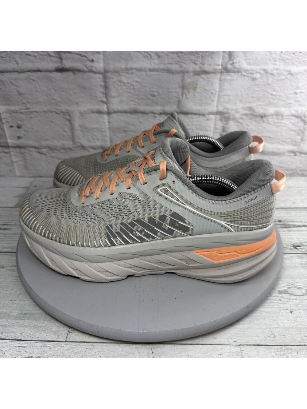 Hoka One One Bondi 7 Running Shoes Sneakers 1110519 HMSH Womens Size 10
